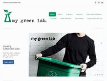 Tablet Screenshot of mygreenlab.org